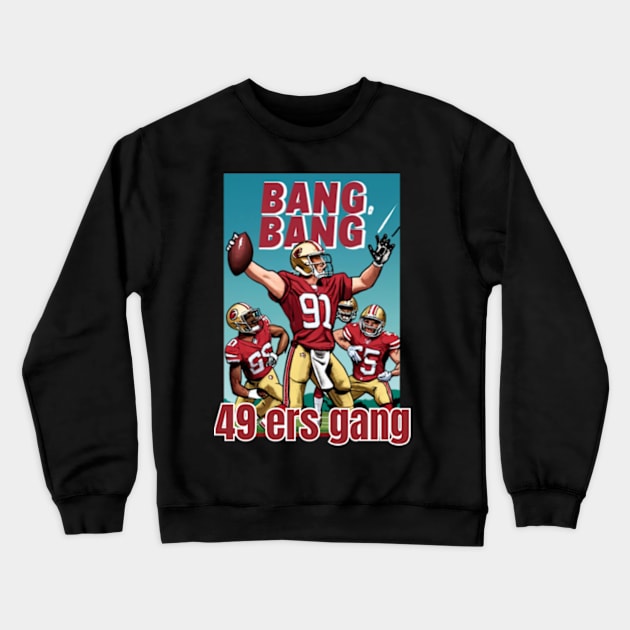 49 ers victor design,go niners Crewneck Sweatshirt by Nasromaystro